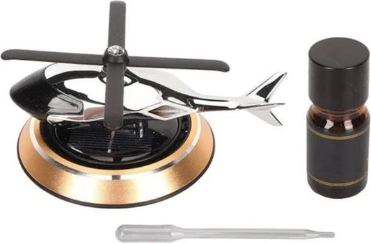 Solar Car Helicopter Helicopter Car Air Freshener Rotating Solar Car Helicopter